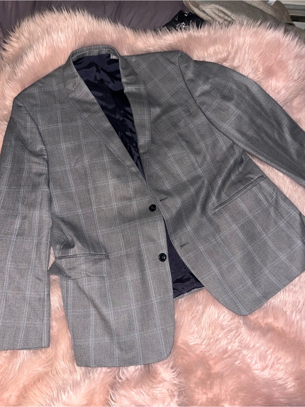 Michael Kors Gray Windowpane Men's Blazer - Classic Tailored Style. Never worn.